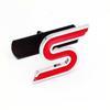 S Chrome Metal Car Front Hood Grille Emblem Badge Rear Trunk Car Stickers Car Styling