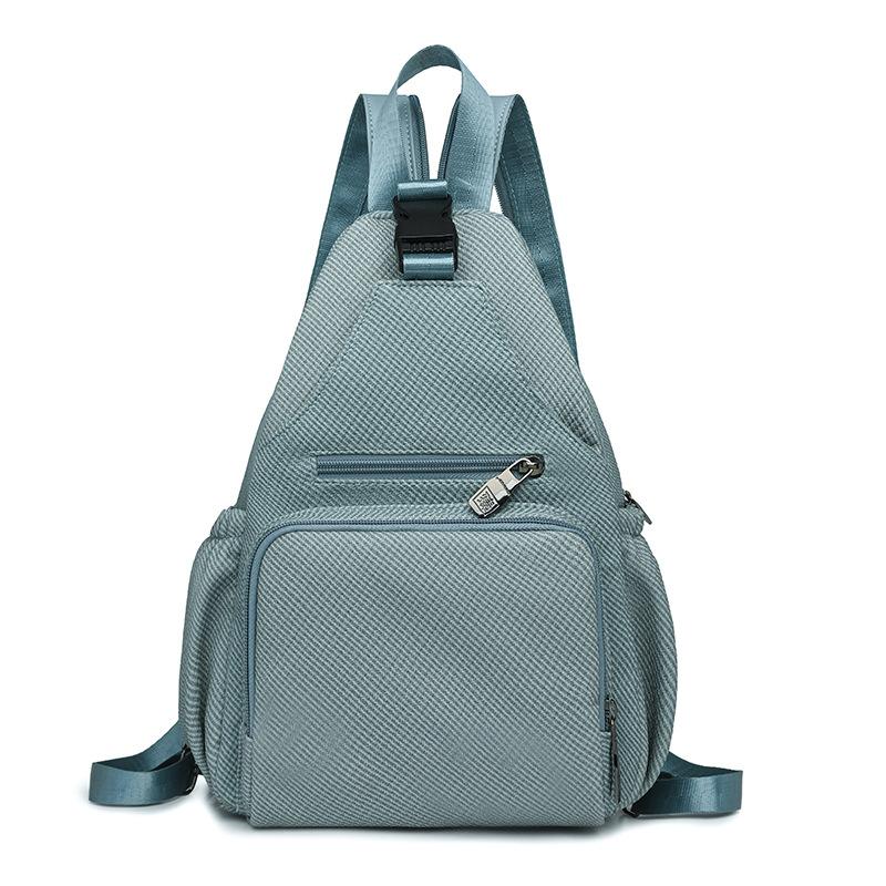 Large Capacity Leisure Chest Bag, Multifunctional Student Backpack, Outdoor Short Distance Travel Backpack for Outdoor Outings синий