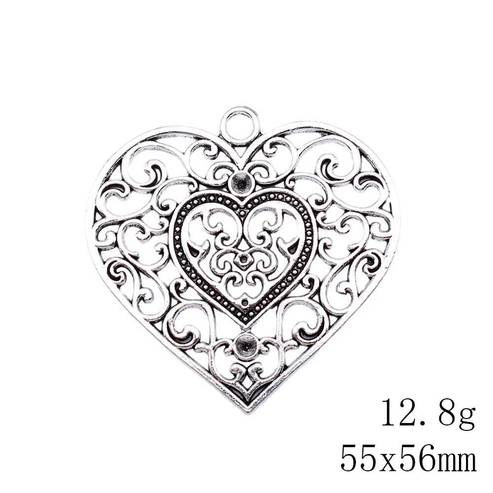 Christmas Decorations Charms Jewelry Gothic Style Peach Heart Charms Pendant Items Craft Pendants