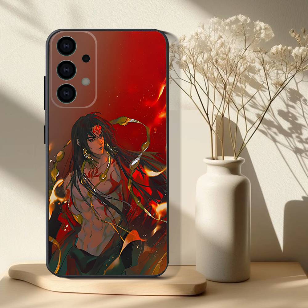 Spiel Onmyoji Handyhülle Für Samsung S 25,24,23,22,30,21,10,9,Ultra,Plus,Lite,FE,4,5 G Weiche Schwarze Hülle