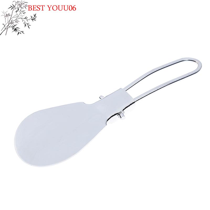 Hot Portable Stainless Steel Folding Shoe Horn Shoehorn Lifter Shoespooner 11.5cm