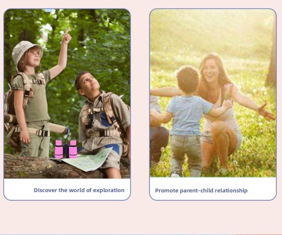 hunting,hiking Children Telescope  Magnification Binocular Bird Watching Exploring Camping Toddler Birthday Gift For Boys Girls