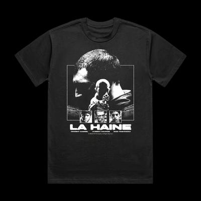 La Haine T-Shirt Short Sleeve Shirt Unisex Men Women All-Season Men's T-Shirt Black Casual Crew Neck Tee