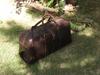 Personalized Leather Duffel Bag: Handmade Mens Weekender Travel Bag