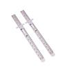 1/2pcs Stainless Steel 6-Inch Precision Ruler Slide Rule with Stable Inch 1/32" mm/Metric Scales for Perfect Measurements.