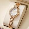 New Vintage Creative Watch for Women with Diamond-Studded Teardrop Dial High-Quality Design Ladies' Wristwatch Unique Gift Reloj