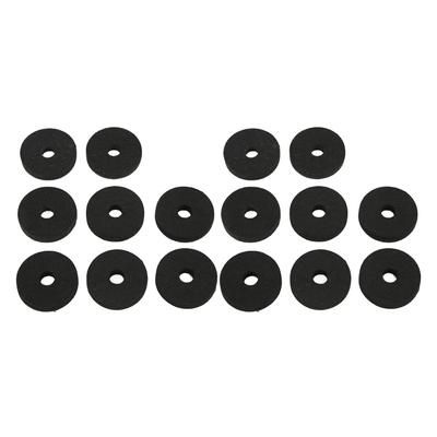Set de 20 pièces Accessoires de Remplacement pour Cymbales Rondelles de Cymbales en Plastique et Feutre pour la Plupart des Kits