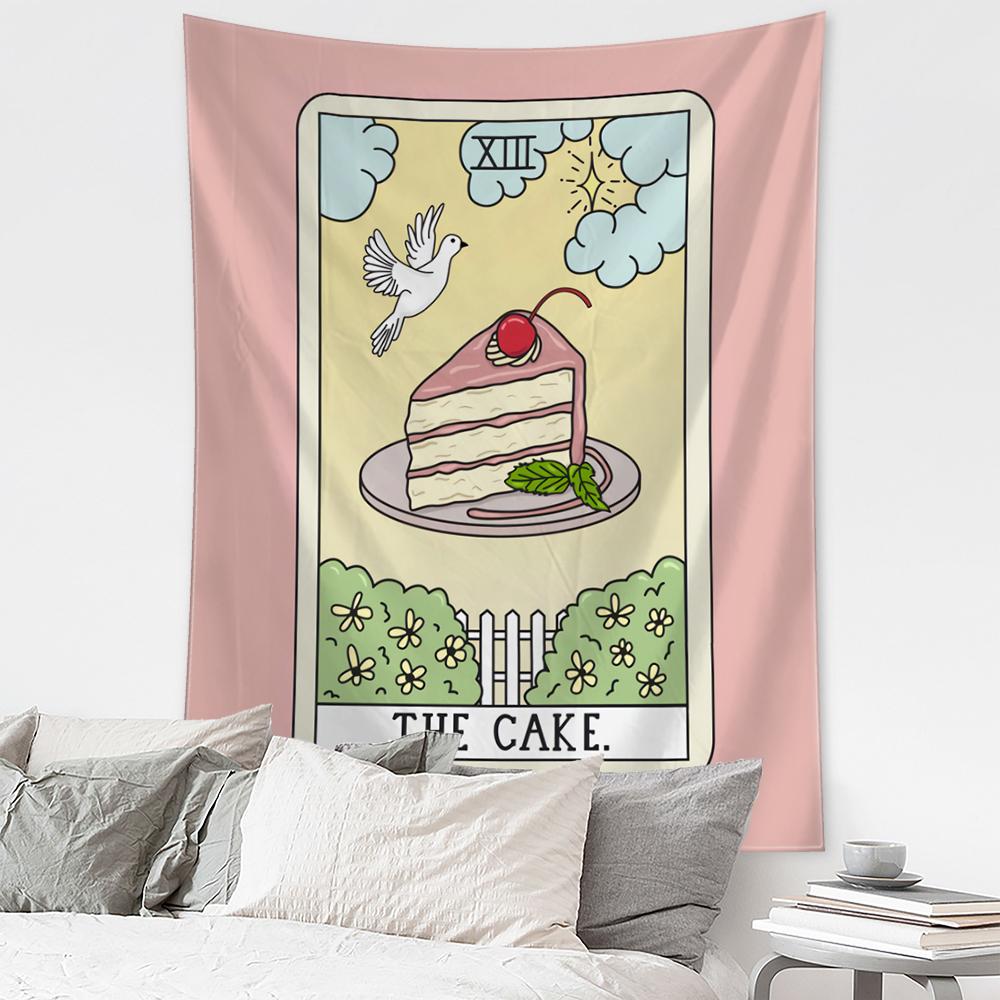 Tarot Cat Paws Tapestry Wall Hanging Psychedelic Bohemian Style Home Hippie Witchcraft Girls Dorm Decor