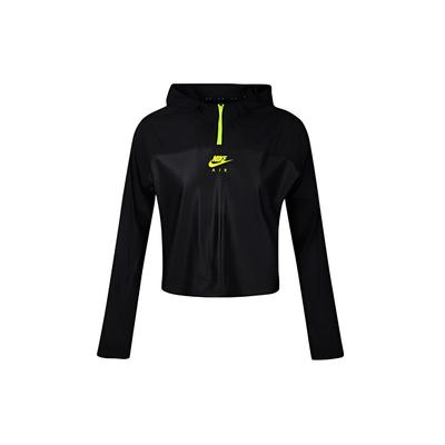 Half-Zip Hooded Jacket Women Jackets Black CU3047-010