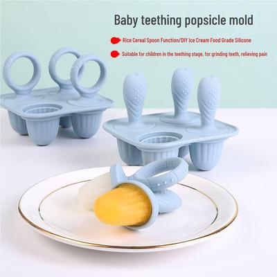 Silicone Baby Teething Popsicle Mold for Homemade Ice Cream Lollies