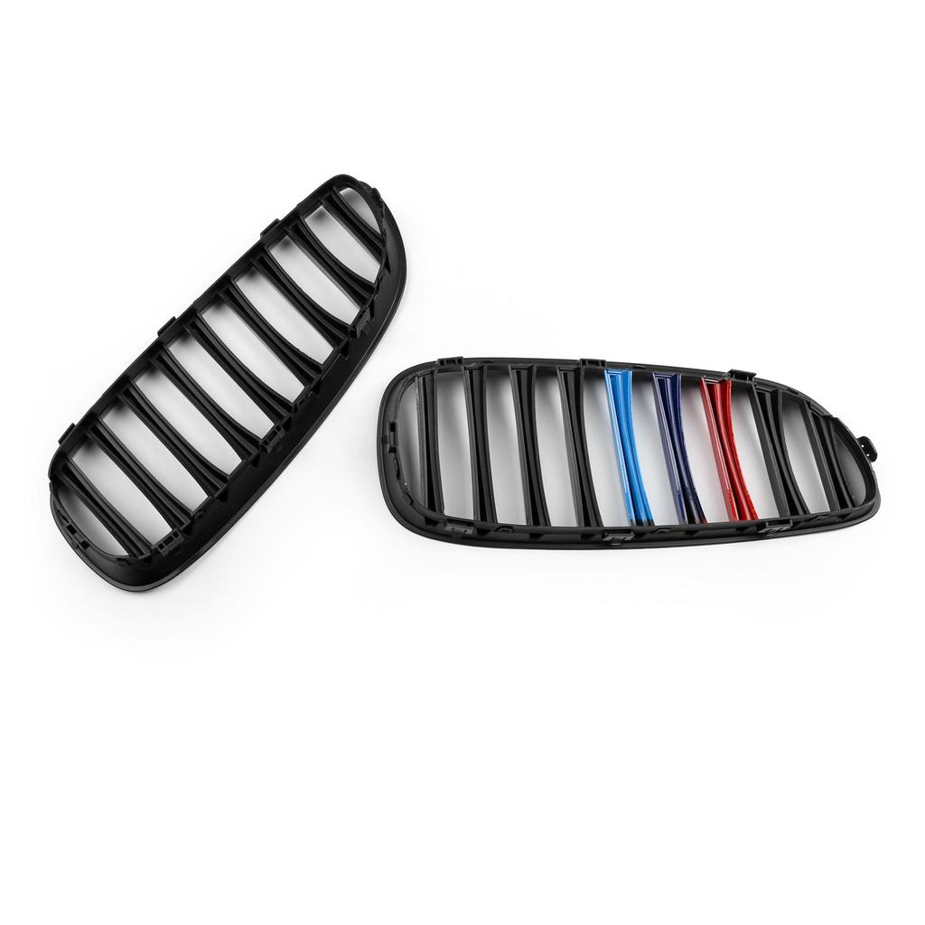 2Pcs M-Color Matte Black Front Kidney Grille Grill For BMW Z4 E89 2009-2016