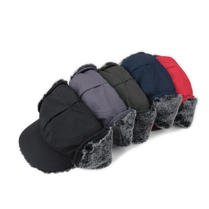 Winter Trapper Hat: Windproof Military-Style with Velvet Ear Protection for Men & Women