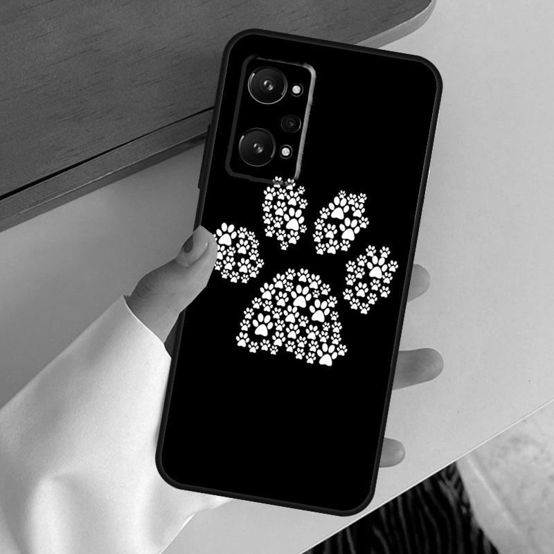 Dog foot print Paw Colorful Pattern For Realme 15 GT7 Pro GT6 10 11 12 13 14 Pro Plus C65 C67 C63 C61 C51 C53 C35 C75 C55 Case