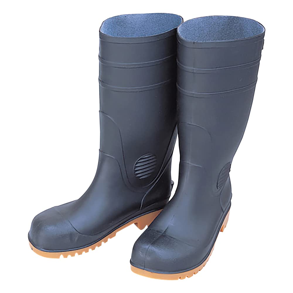 Okamoto ZODY Safety 01 Oil-Resistant Boots with Steel Toe Cap, Black, Size 26.5