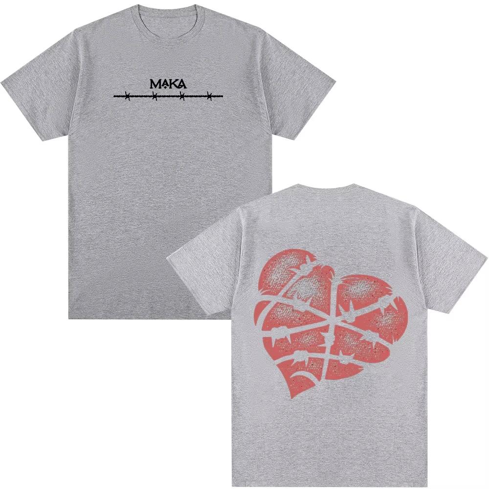 Rapper Maka Tour Merch Tshirt Mens Women Clothing Fashion Hip Hop Tshirts Cotton Casual Loose Short Sleeve T Shirt Streetwear