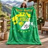 Club Leon Custom Name Flannel Blanket Personalized Soft Warm Plush Throw Blanket Customized Gift for Family Friends