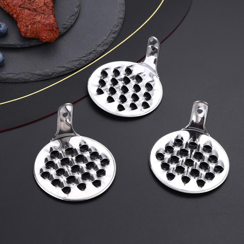 1 Stuks Handmatige Macroporeuze Bonen Jelly Schrapers Roestvrij Staal Voedsel Koude Noedel Schraper Gereedschap Keuken Gadget