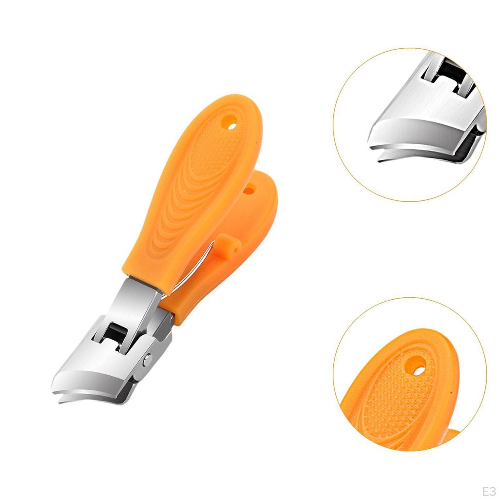 Curved Nail Clippers Fingernail Cutter Pedicure Tool Anti Splashing Wide Opening Trimming