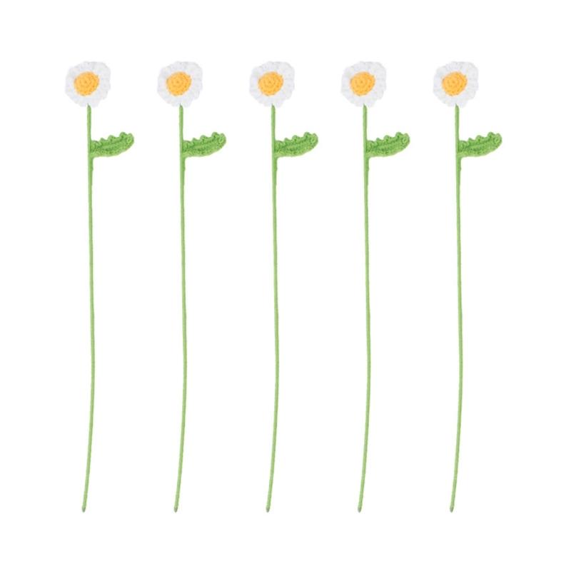 

Knit Chamomiles Flowers Table Centerpieces Decorations for Wedding Christmas 1
