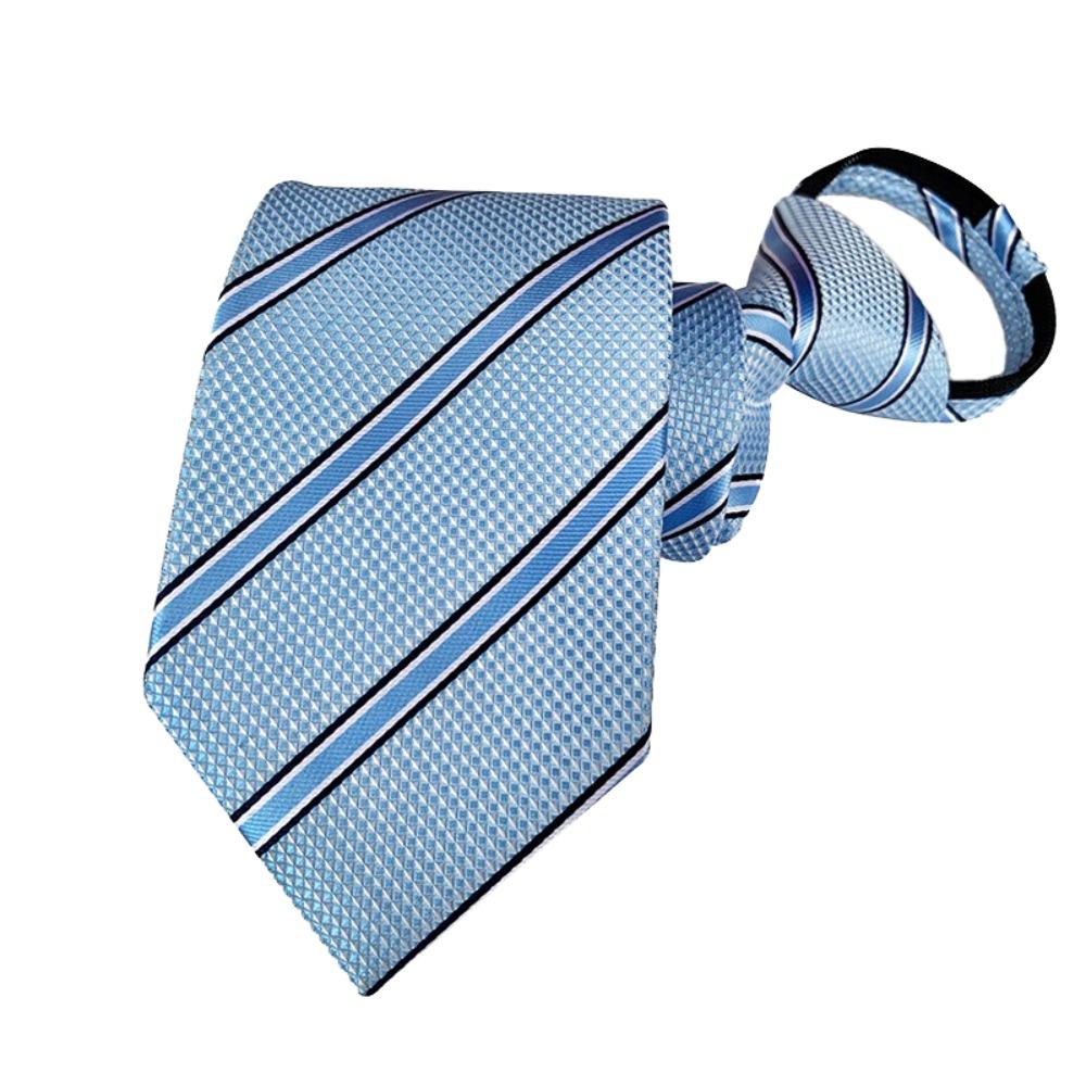 

Rubber Fastener Lazy Ties Silk Material Gravatas Fashion Automatic Zipper Tie Suits Matching Style 3