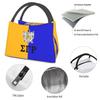 Sigma Gamma Rho 1922 Print Thermal Lunch Bag Women Portable Insulated Cooler Bag for Picnic Work Reusable Waterproof Lunch Box