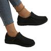 Women's Wide Width Slip-On Flats, Easy-On Casual Loafers, Non-Slip Comfort Shoes for Women