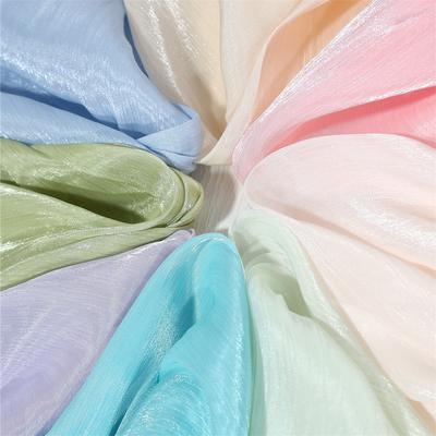 100x150cm Glitter Organza Fabric for Dress Skirt Shirt Clothing Diy Sewing Shiny Cloth Smooth Comfortable Textile