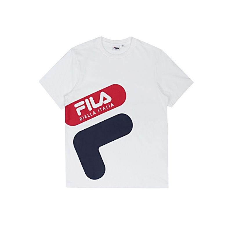 New FILA BIELLA T Shirts Unisex White FS2RSC2106X-OWH