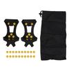 1 Pair 10 Studs Anti Skid Snow Ice Climbing Shoe Spikes Grip Cleats Crampons Shoes Cover