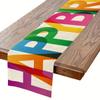 Colorful Birthday Tablecloth for Home, Kitchen, Dining Room, and Holiday Parties