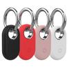 4Pcs Silicone Shockproof Protective Cover With Metal Keychain Carabiner For Samsung Galaxy Smart Tag 2 Tracker