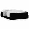 Maison Exclusive - Cadre de lit ottoman avec matelas noir 140x190 cm similicuir