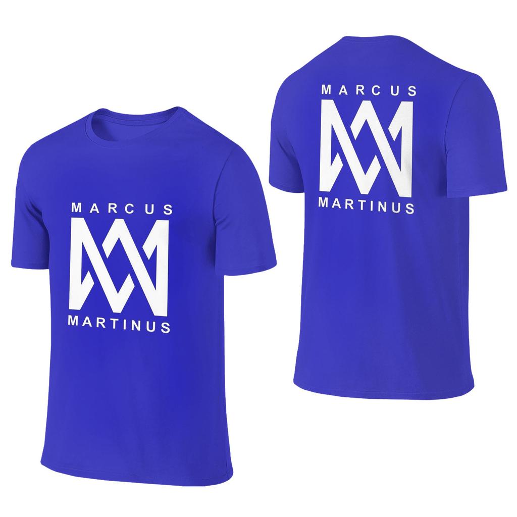 Marcus And Martinus Norway Unisex Tshirt Double Sided Plus Size T Shirts Unisexs Round Neck Cotton Tees Short Summer Male