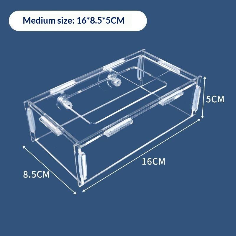Hanging Acrylic Fish Tank Feeder Anti Drifting Aquarium Feed Feeder Fixed-point Fish Food Feeder Aquatic Aquarium Accessories