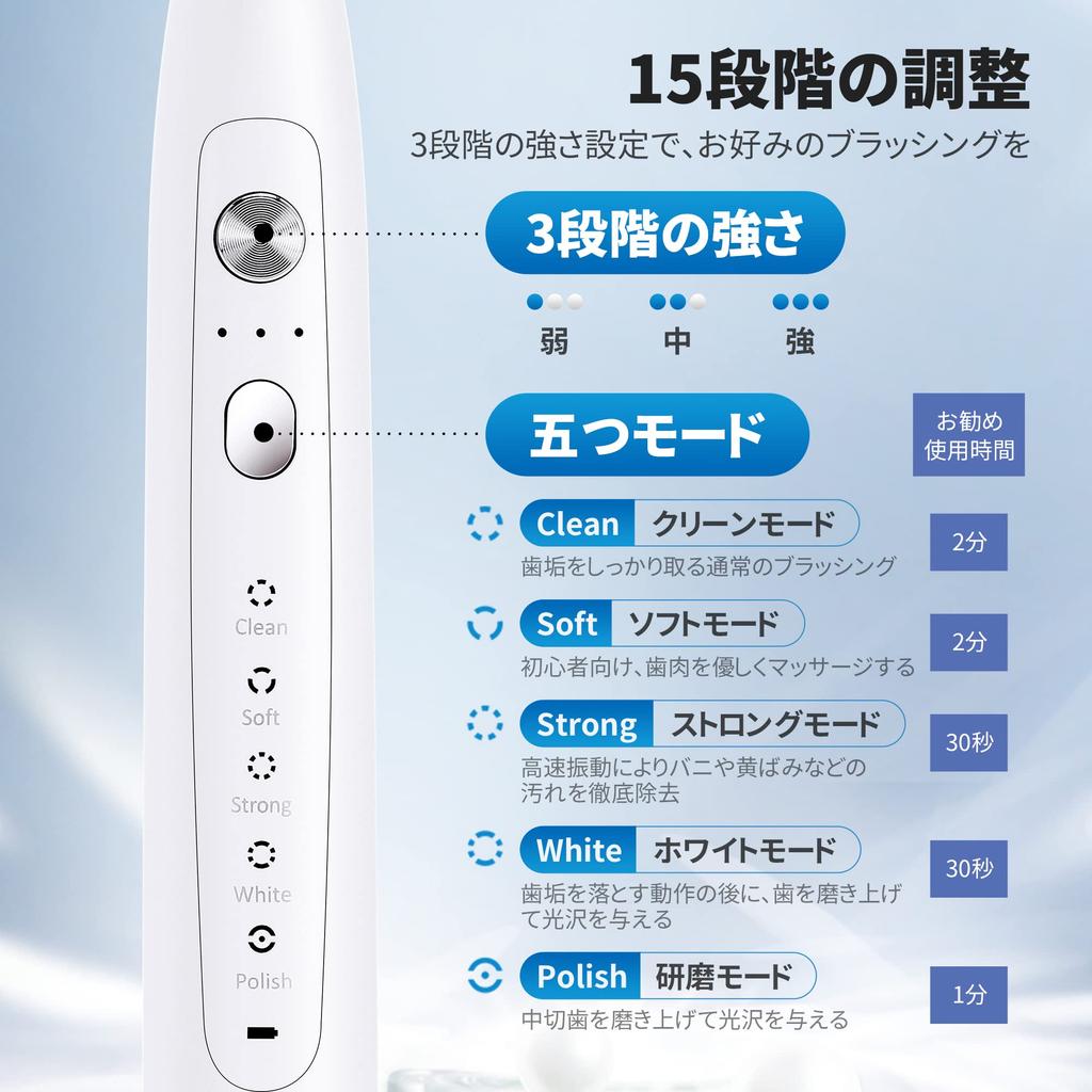 Pureplove Electric Sonic Portable Toothbrush with USB IPX7 5 Brushing Quiet Soft Low Bad Breath Tartar Plaque Business Toothbrush, Toothbrush,