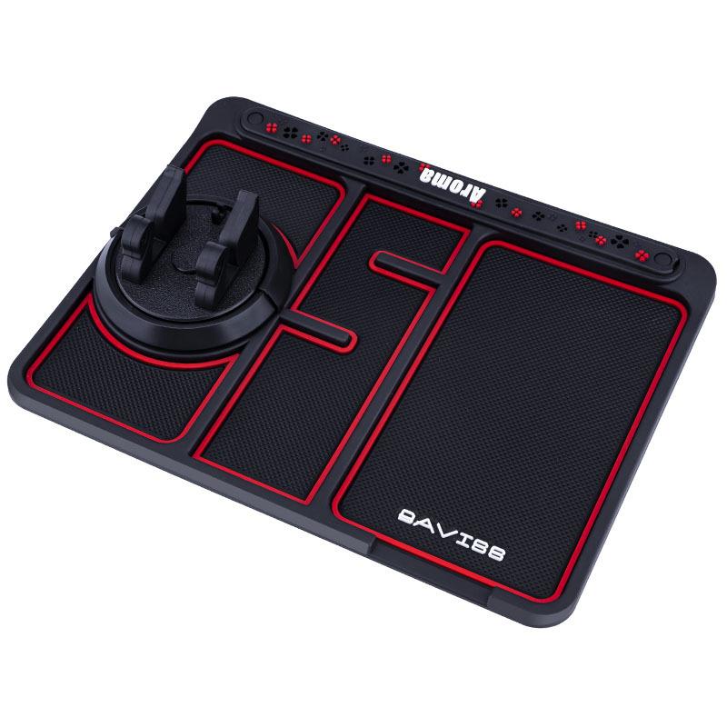4 In 1 Car Anti-Slip Mat Silicone Dashboard Sticky Non-Slip Phone Holder Mat