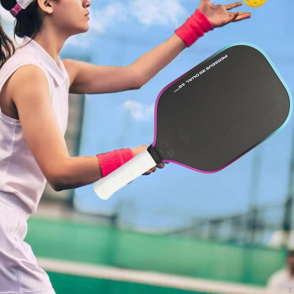 Pickleball Paddle Consistency Nonslip Racquet for Outdoor Practice Men Women Red Yellow
