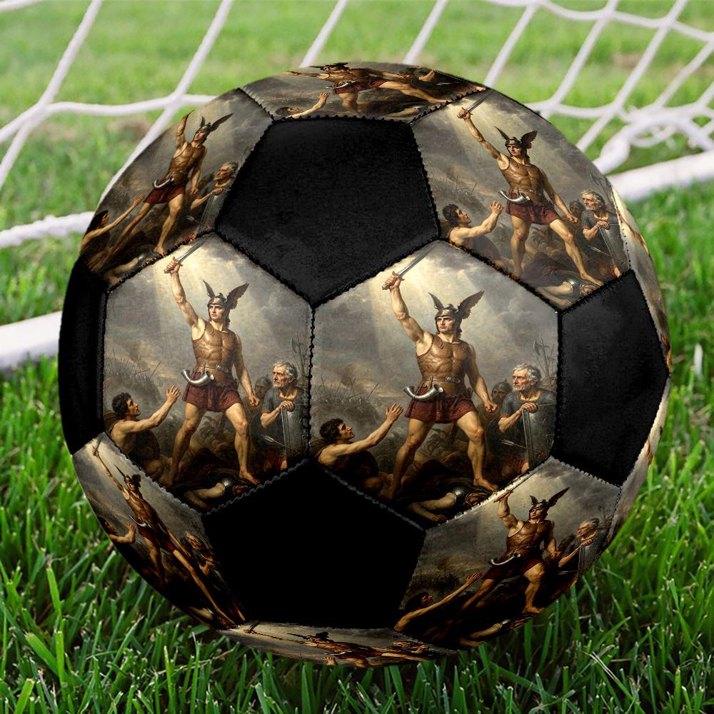 Heroes of Gaul Theme Size 5 Soccer Ball, Suitable for Both Indoor and Outdoor Matches, a Gift Suitable for Everyone.