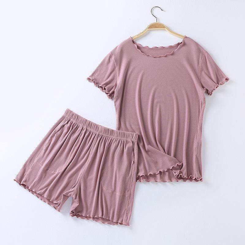 Summer Modal Short-sleeved Shorts Suit Ladies Pajamas Casual Loose Comfortable Pajamas Suits  Pajamas for Women