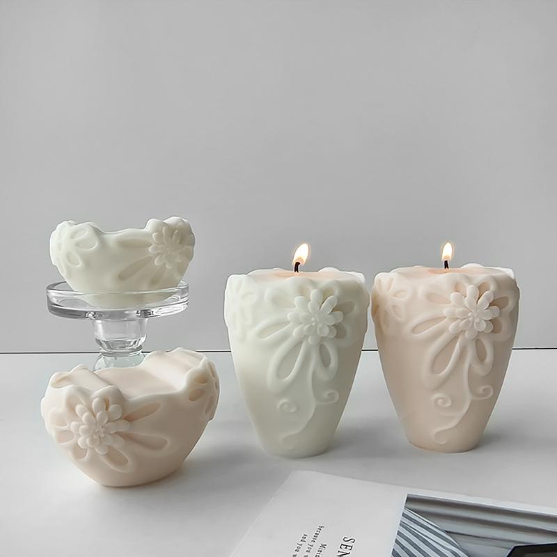 Silicone Soap Mold Silicone Candle Molds Hydrangea Flower Shape Clay Mould Silicone Soap Making Molds Silicone Texture