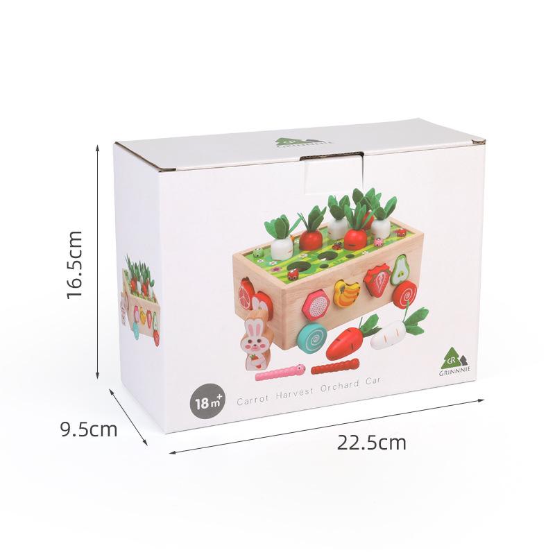 Educational Orchard Farm Blocks: Insect Matching & Radish Pulling Toys for Kids