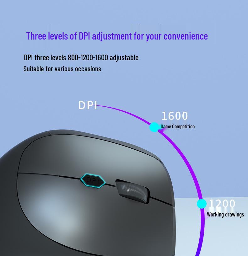 Spot New Vertical Second-Generation Charging Gaming Mouse for Office and Gifts