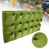 18  s Vertical Wall Outdoor Garden Plant Bags Planter Made of Felt,  Vertical Garden Bags Plants, Reusable Hanging Bag Wall Plant