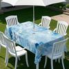 Fruit Umbrella Table Cover Outdoor Rectangular Tablecloth Terrace Courtyard Outdoor Rainproof Waterproof Elasti Band Table Cover