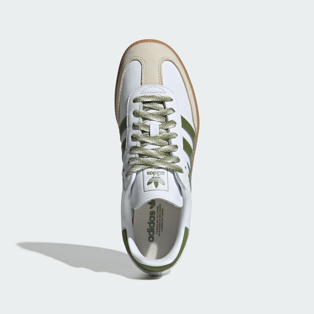 adidas Samba OG Cloud White Tech Olive Gum (Women's)
