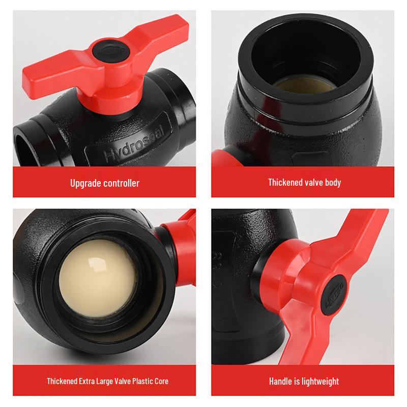 Large Flow PE Pipe Valve: Heat Fusion Ball Valve for Tap Water (20, 25, 32mm)