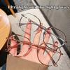 New Fashionable Anti Blue Light Glasses with Ultra Light Irregular Frames for Women and High-definition Lenses