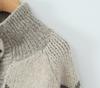 Women's Retro Color-Block Jacquard Knit Cardigan for Autumn/Winter