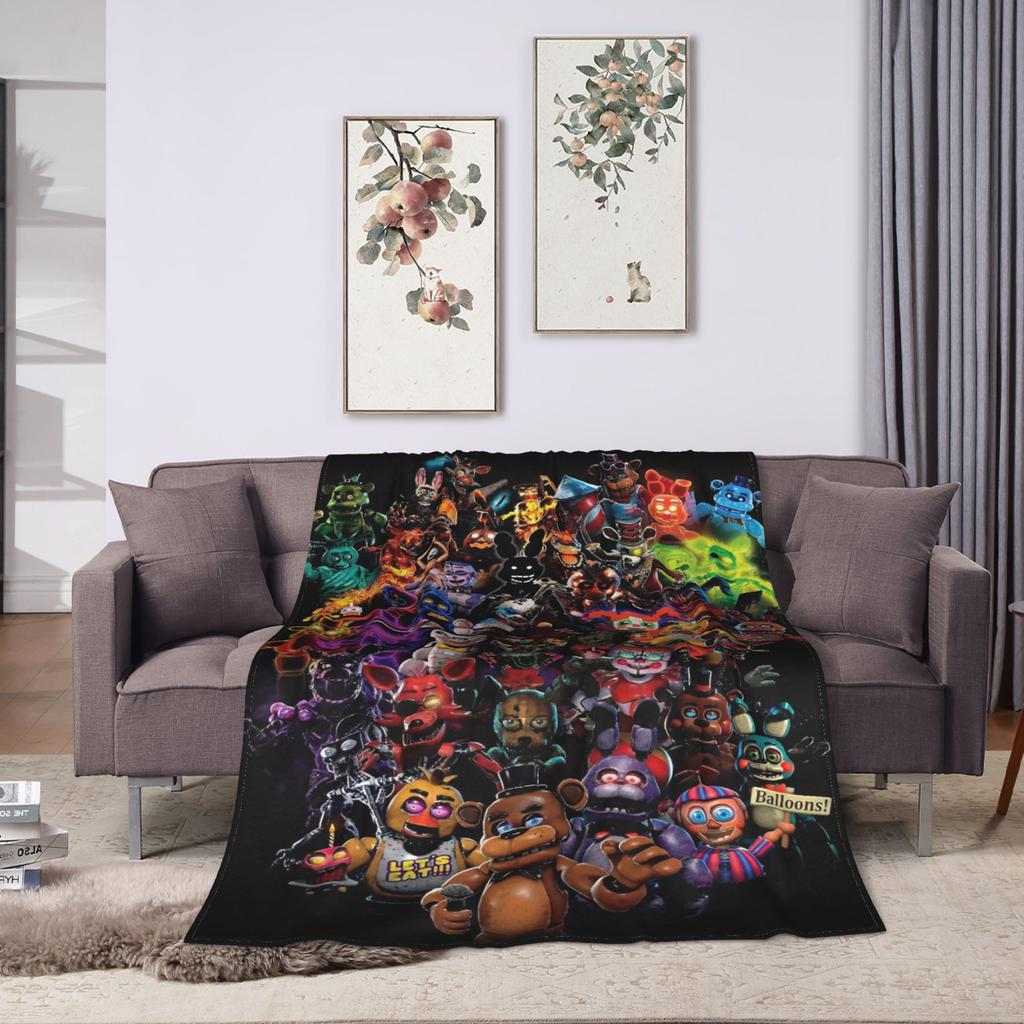 At F-Freddys Blanket Warm Comfortable Plush Bedding Throws For Kids Adult Couch Chair Sofa Bed Flannel Bedspread Bed Cover