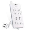 18263 Safety Power Strip with 8 Outlets CN Plug (adapter Included)